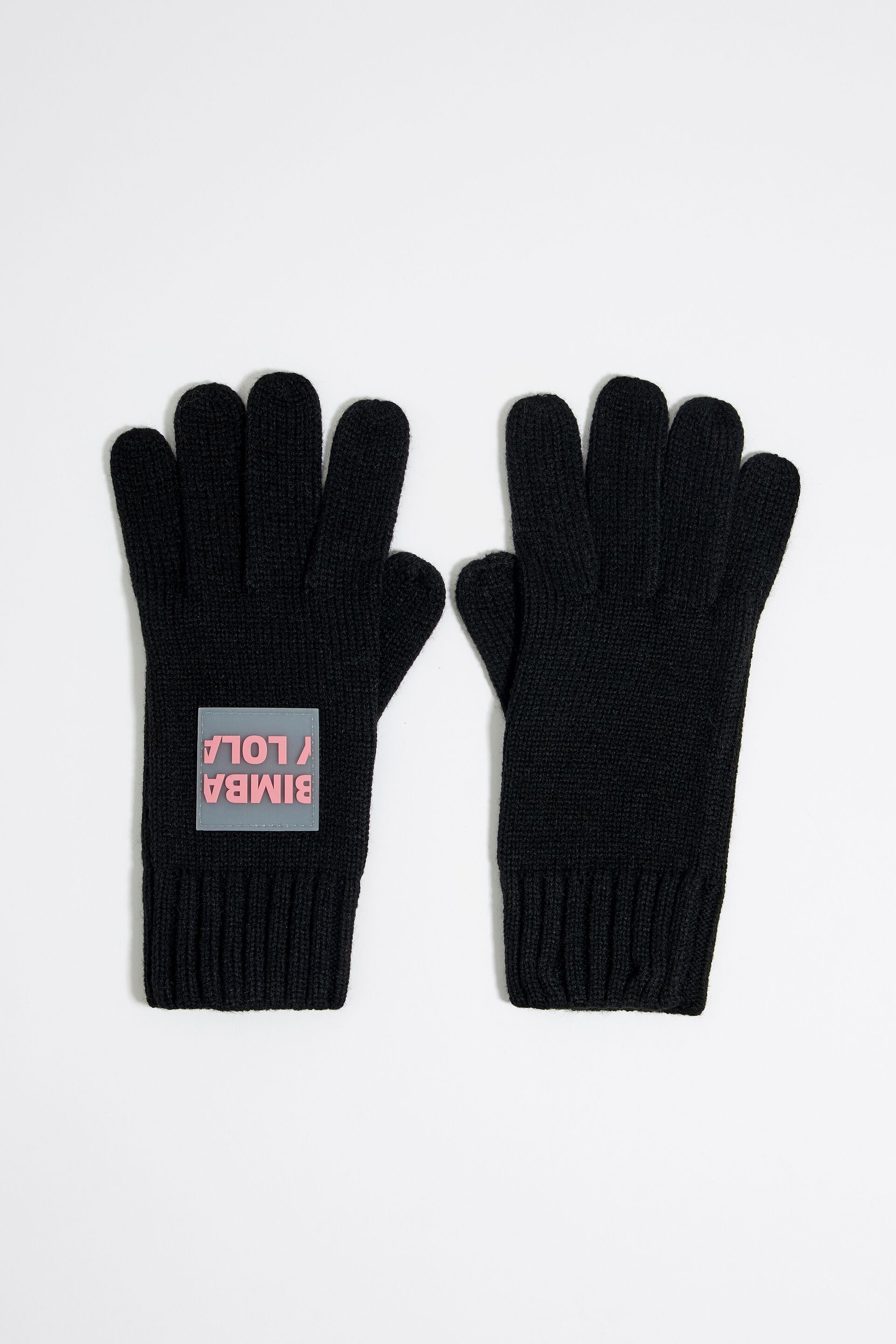 Перчатки Bimba Y Lola для женщин, трикотажные, размер M, 232BAGU04 10000, чёрные
