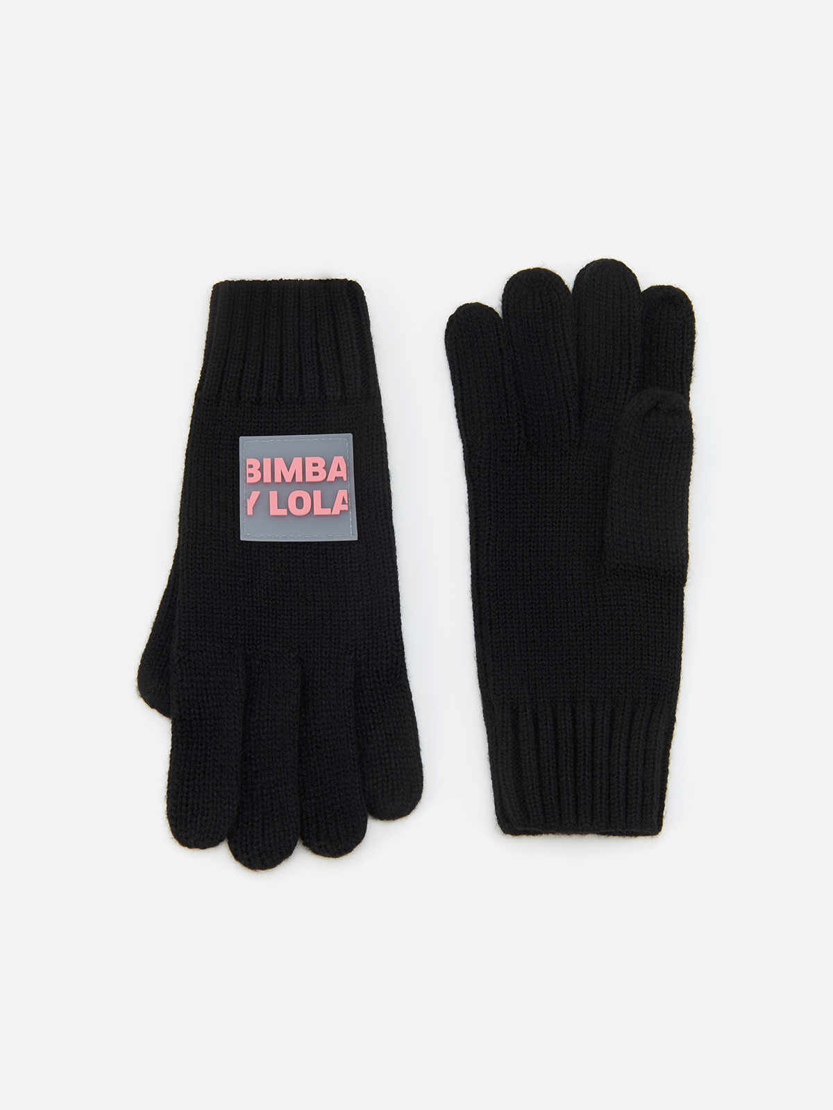 Перчатки Bimba Y Lola для женщин, трикотажные, размер M, 232BAGU04 10000, чёрные