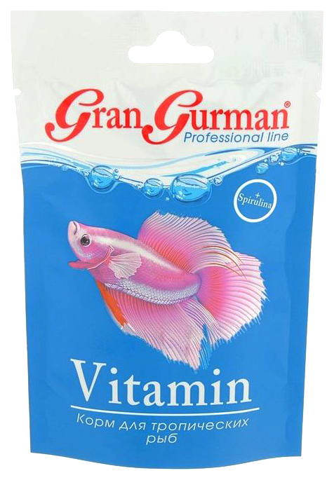 Корм для рыб Gran Gurman Vitamin, гранулы, 30 мл