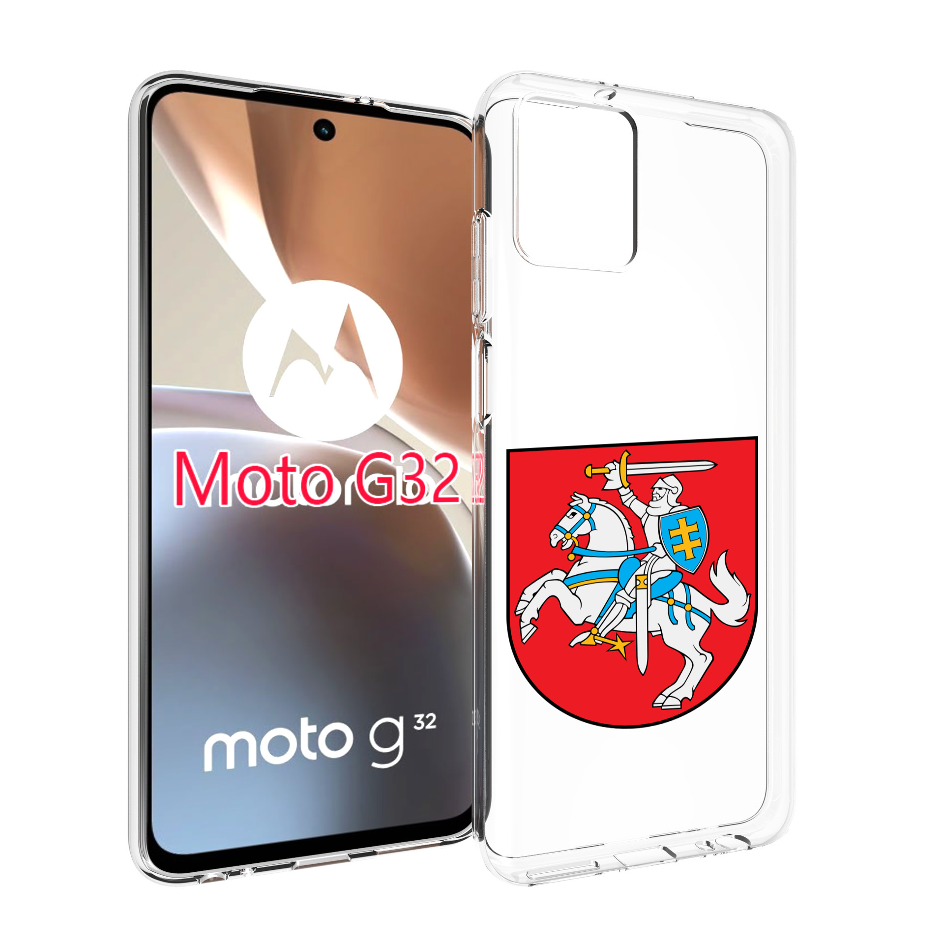 

Чехол MyPads герб-литва для Motorola Moto G32, Прозрачный, Tocco