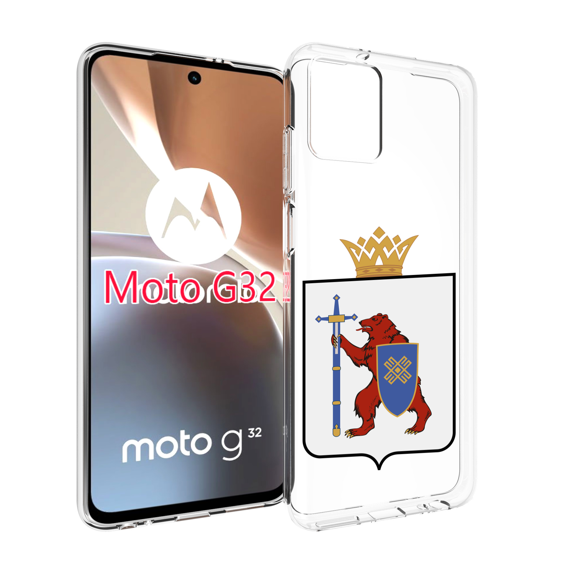 

Чехол MyPads герб-марии-эл-иошкар-ола для Motorola Moto G32, Прозрачный, Tocco