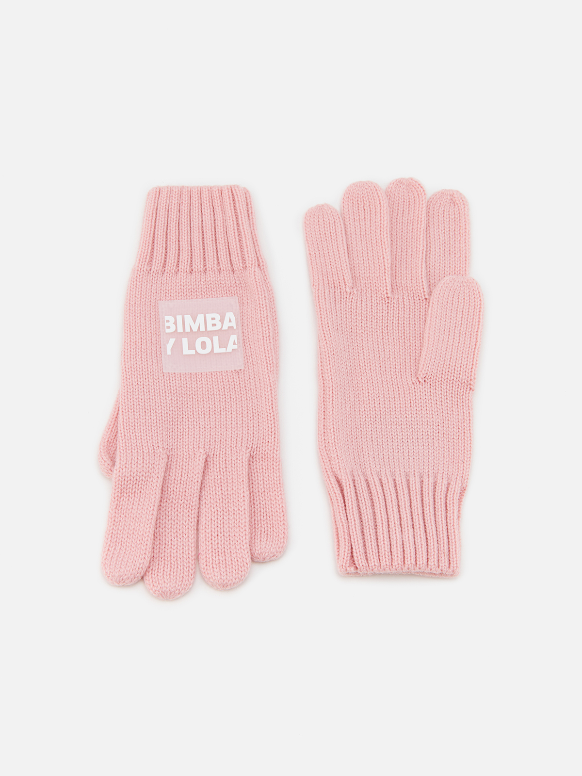Перчатки Bimba Y Lola для женщин, трикотажные, размер M, 232BAGU04 10301, розовые
