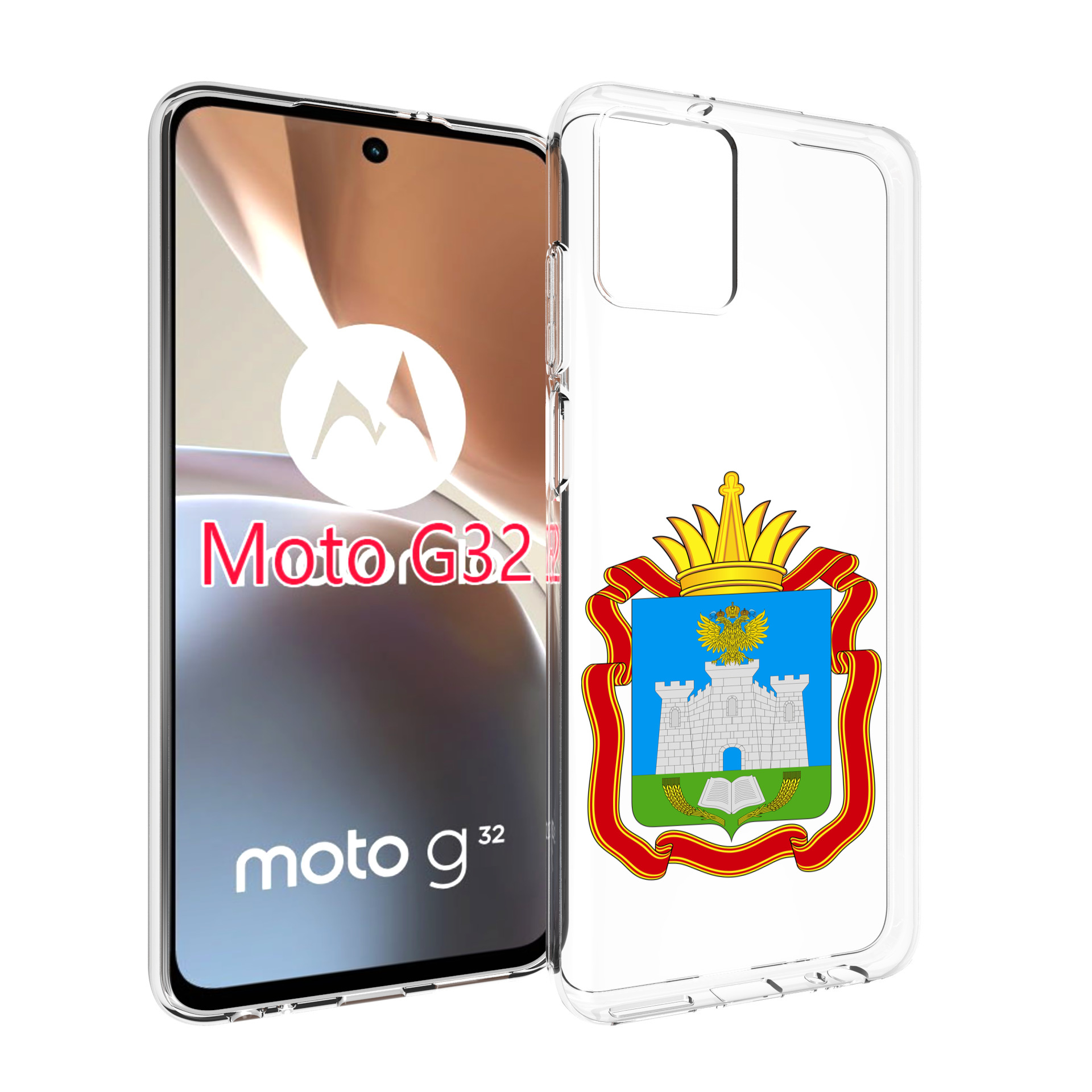

Чехол MyPads герб-орловская-область для Motorola Moto G32, Прозрачный, Tocco
