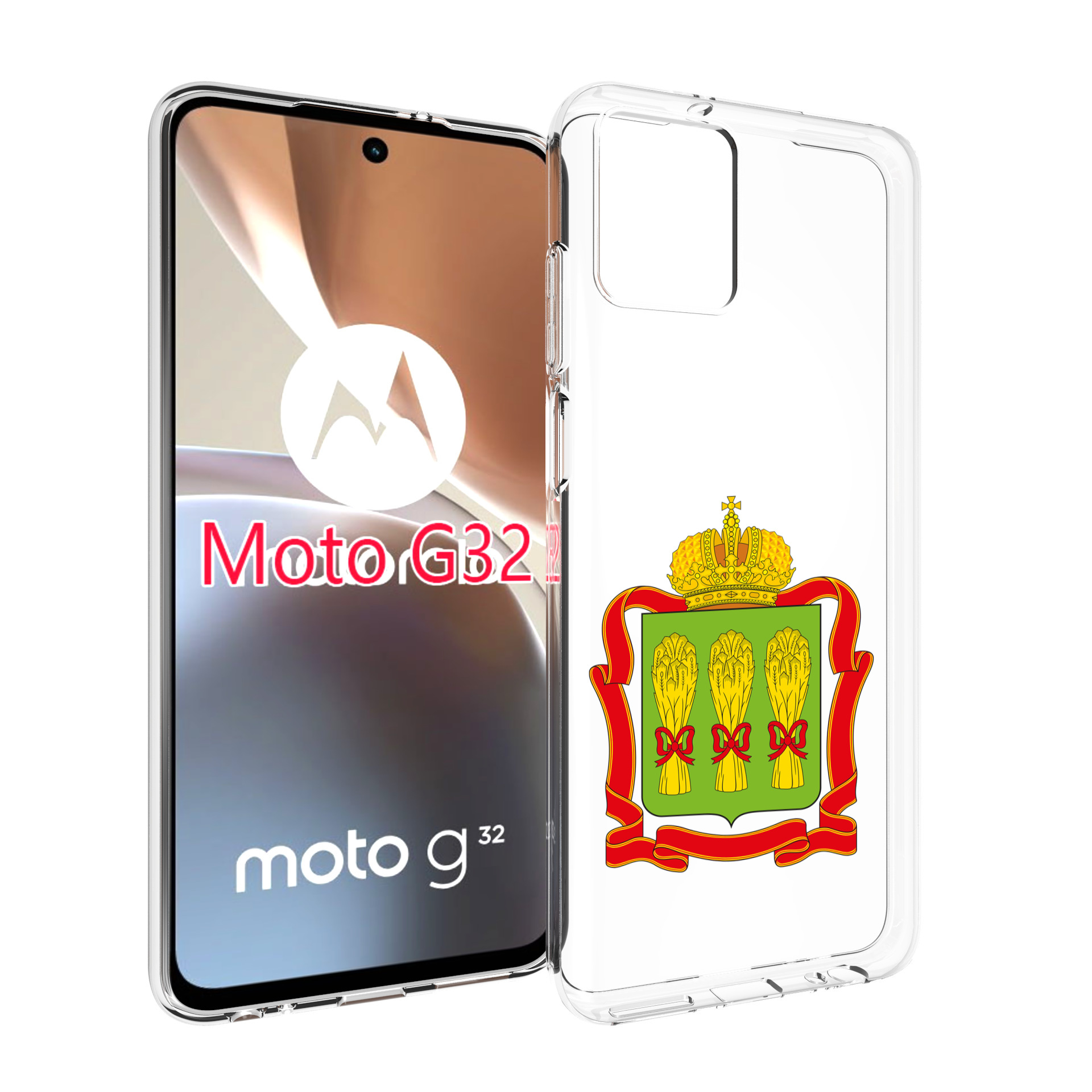 

Чехол MyPads герб-пензенская-область для Motorola Moto G32, Прозрачный, Tocco