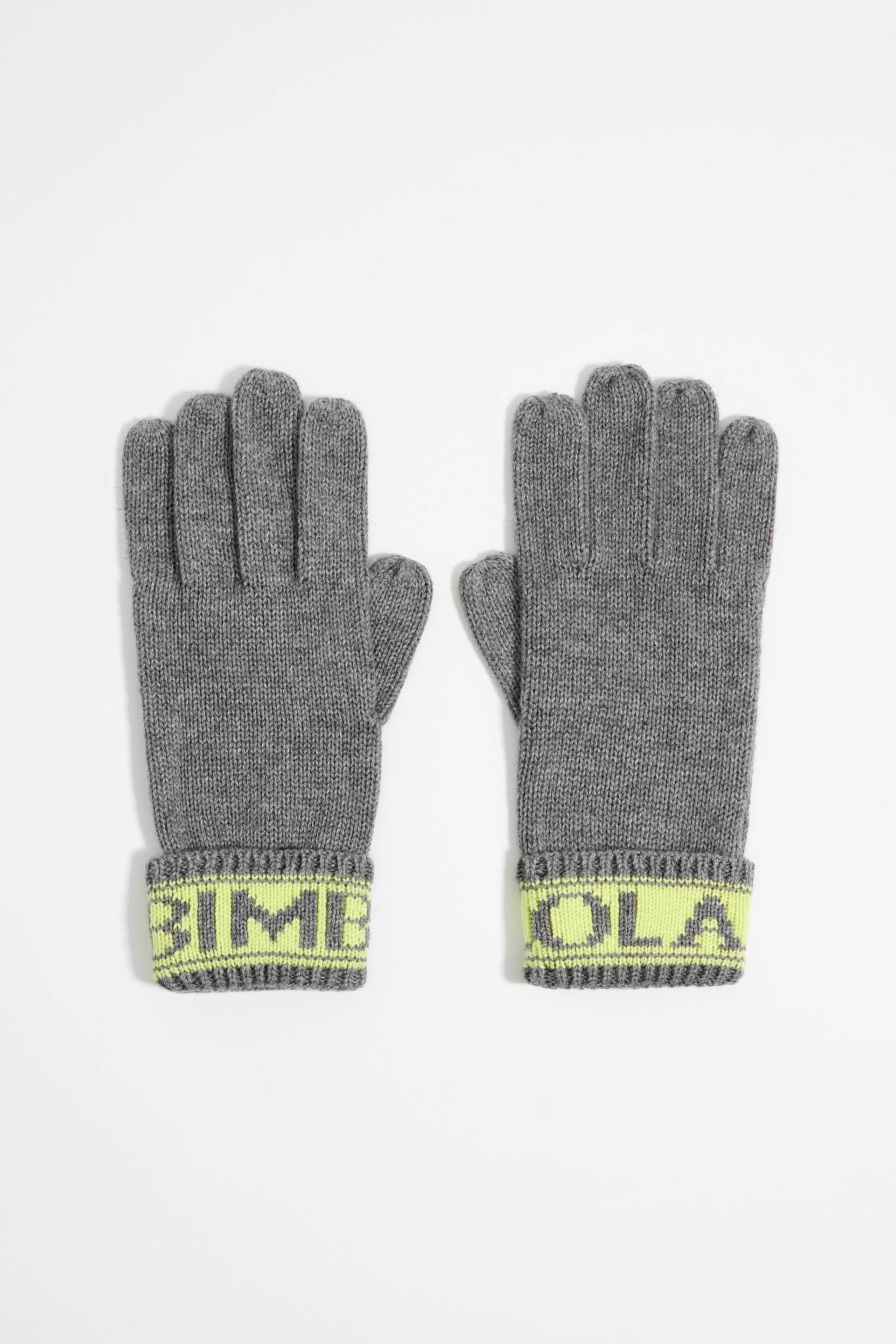 Перчатки Bimba Y Lola для женщин, трикотажные, размер M, 232BAGU10 10010, серые