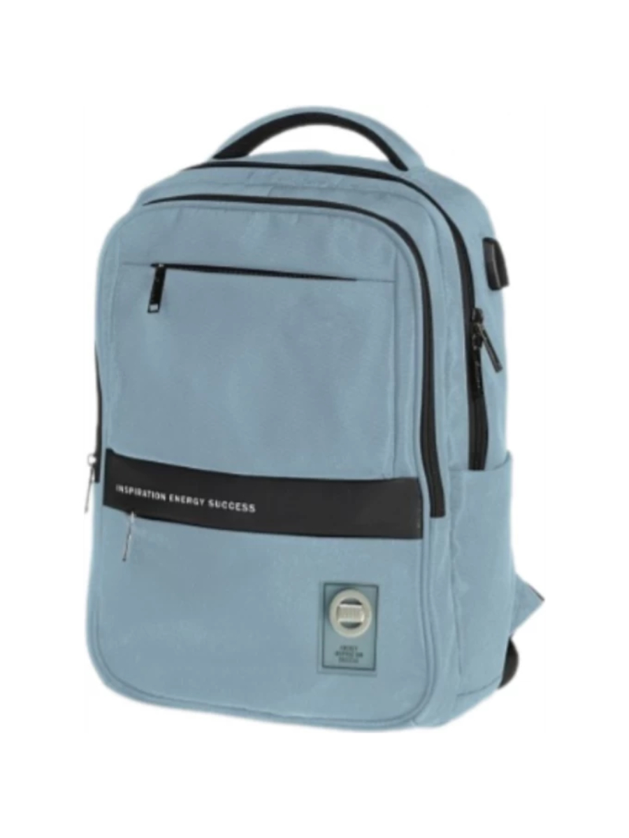 

Рюкзак школьный Hatber Pro Blue rain голубой