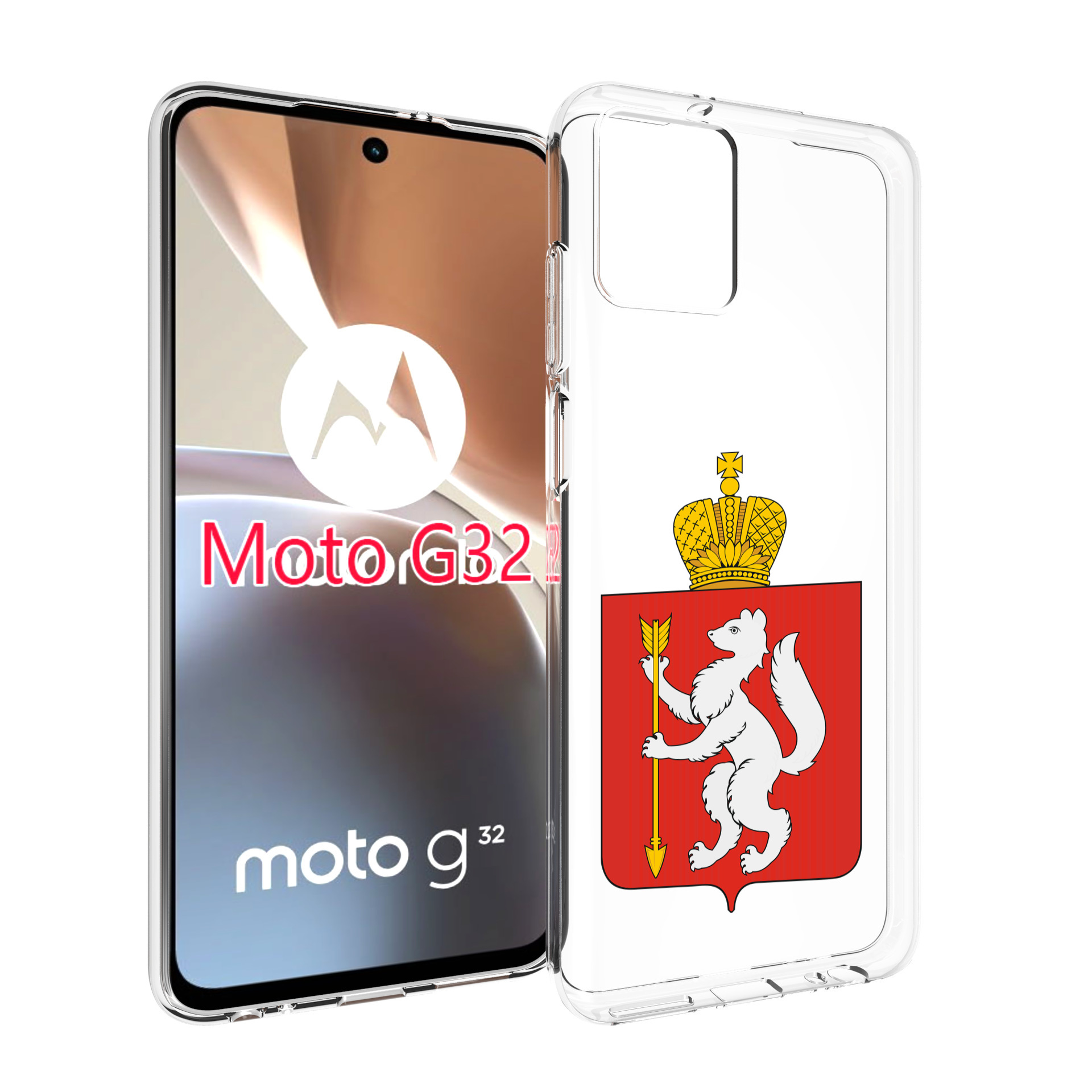 

Чехол MyPads герб-свердловская-область-екатеринбург для Motorola Moto G32, Прозрачный, Tocco
