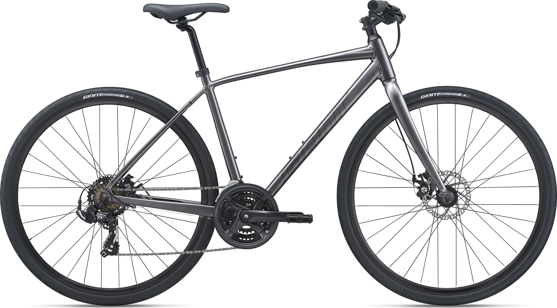 

Велосипед Giant Escape 3 Disc 2021 XL metallic black, Escape 3 Disc