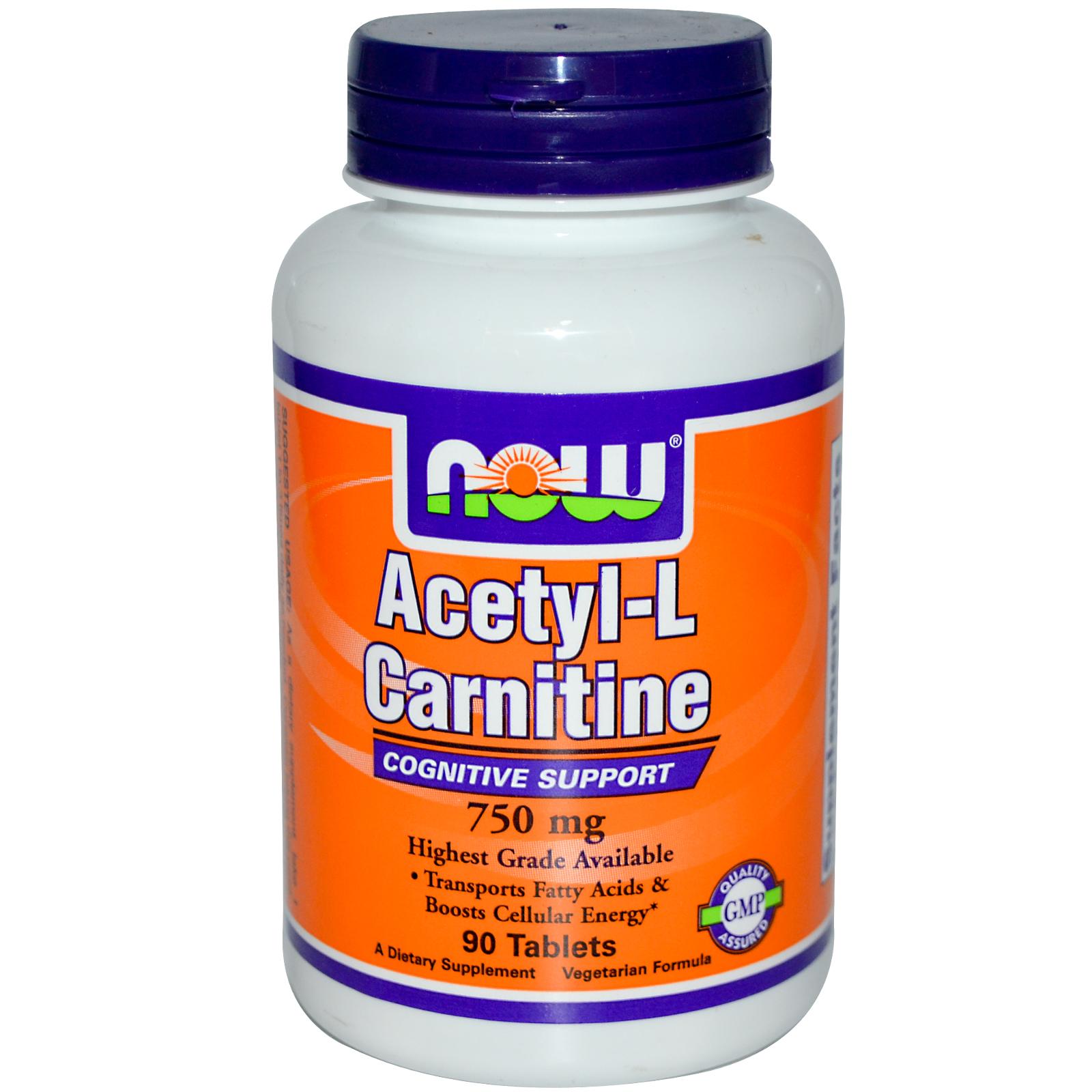 Acetyl L-Carnitine 750 mg, 90 таб