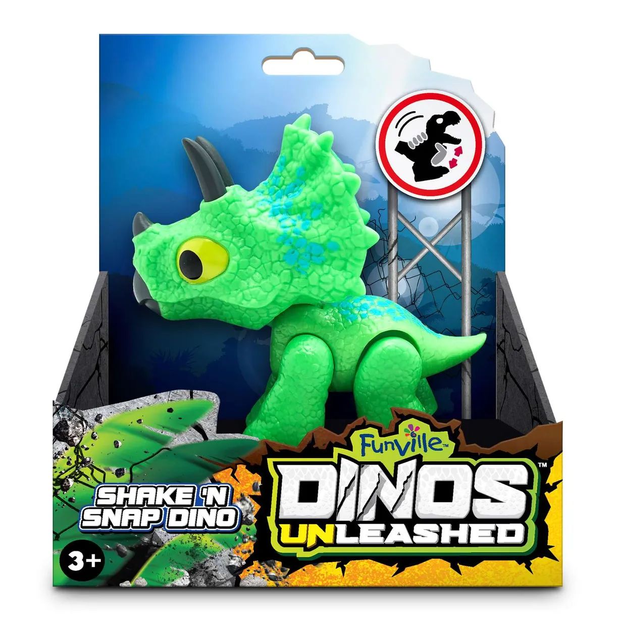 Игрушка Dinos Unleashed интерактивная клацающий динозавр Трицератопс мини с 3 лет, 31127TR игрушка dinos unleashed интерактивная клацающий динозавр раптор мини с 3 лет 31127v