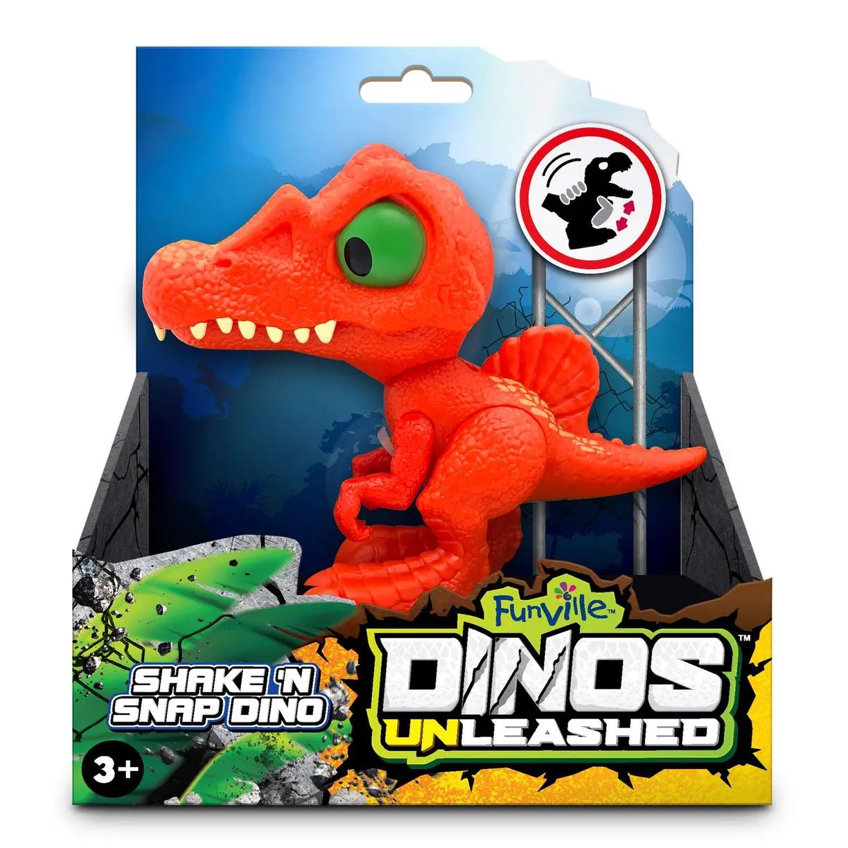 Игрушка Dinos Unleashed интерактивная клацающий динозавр Спинозавр мини с 3 лет, 31127S игрушка dinos unleashed интерактивная клацающий динозавр раптор мини с 3 лет 31127v