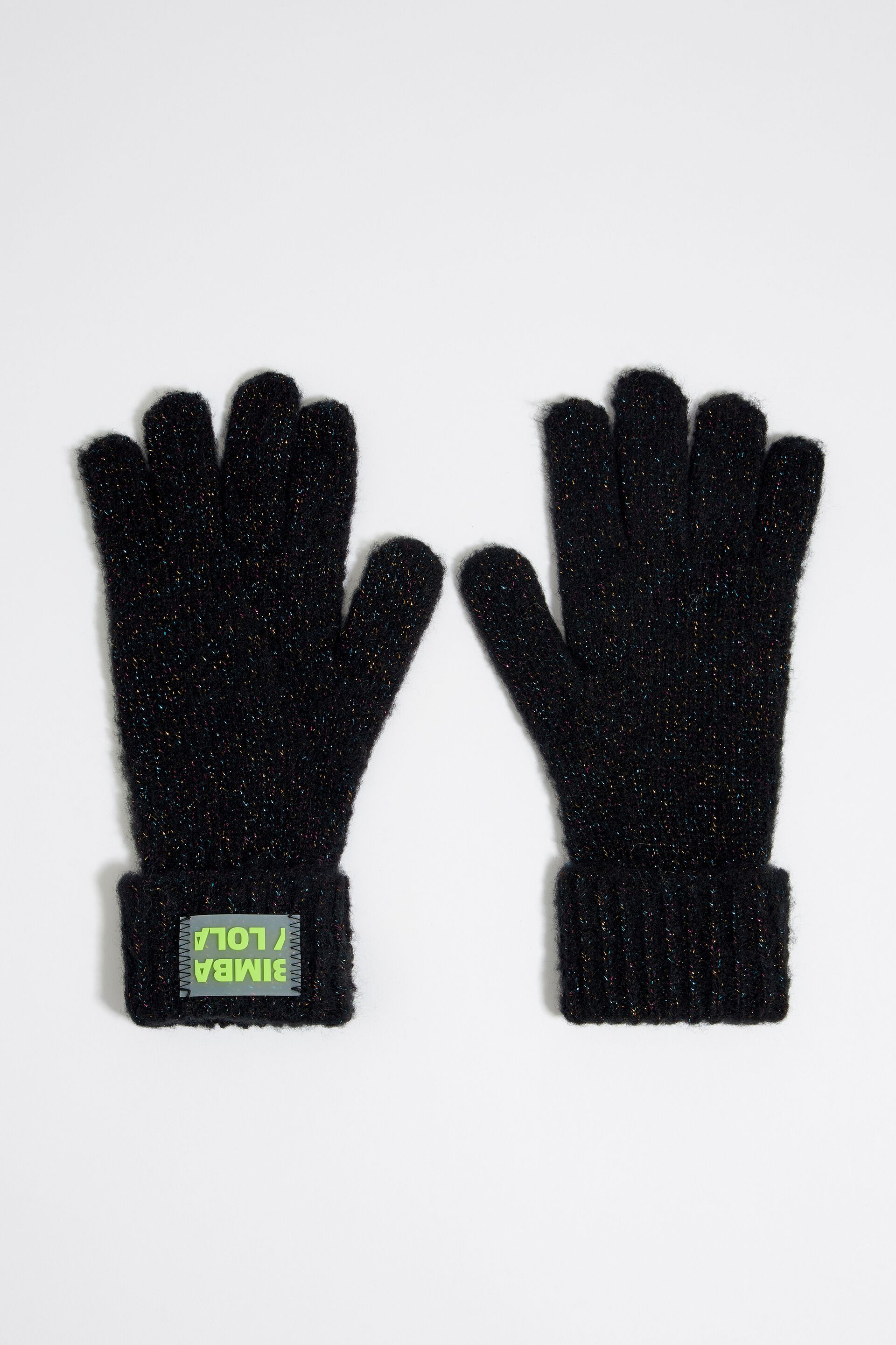 Перчатки Bimba Y Lola для женщин, трикотажные, размер M, 232BAGU27 10044, чёрные