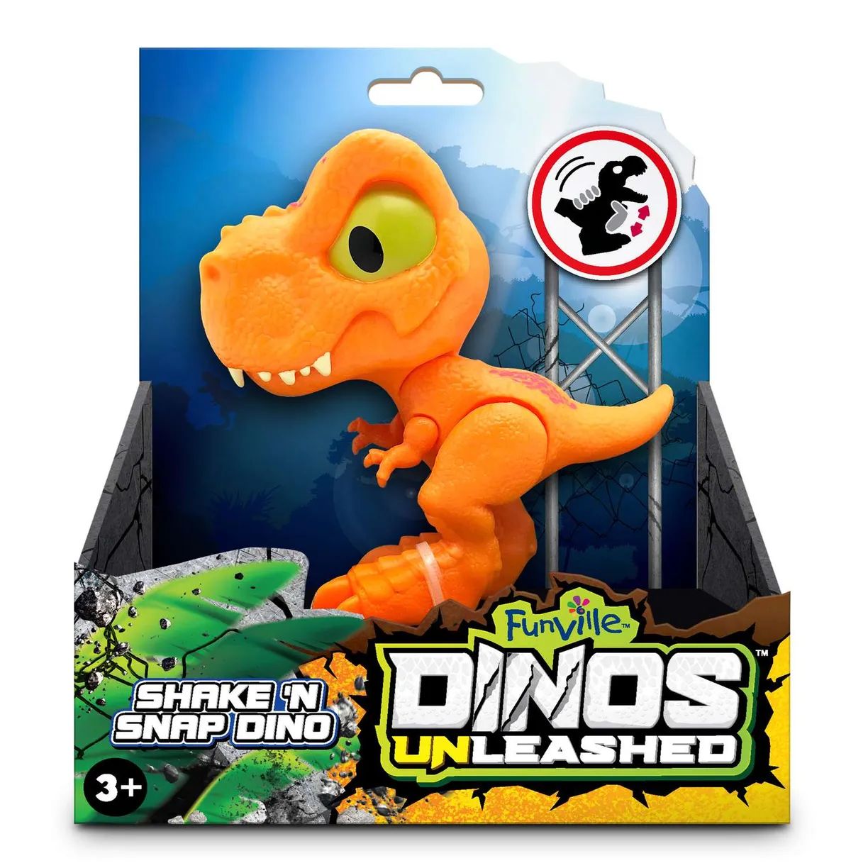 Игрушка Dinos Unleashed интерактивная клацающий динозавр Тираннозавр мини с 3 лет, 31127T