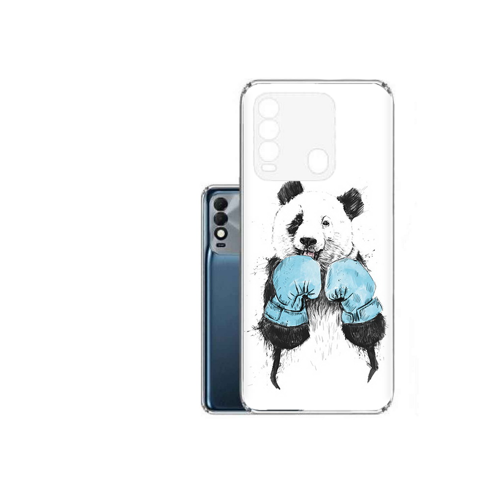 

Чехол MyPads Tocco для Tecno Spark 8 панда боксер, Прозрачный, Tocco