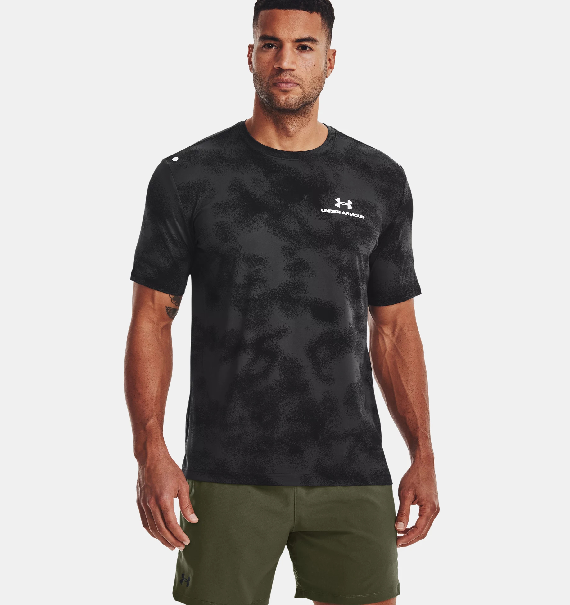 Футболка мужская Under Armour UA Rush Energy Print, SS, черный, L