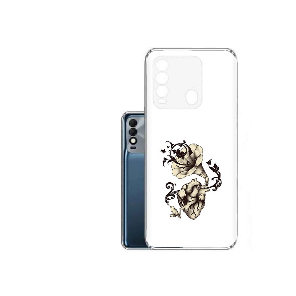 

Чехол MyPads Tocco для Tecno Spark 8 Граммофон, Прозрачный, Tocco