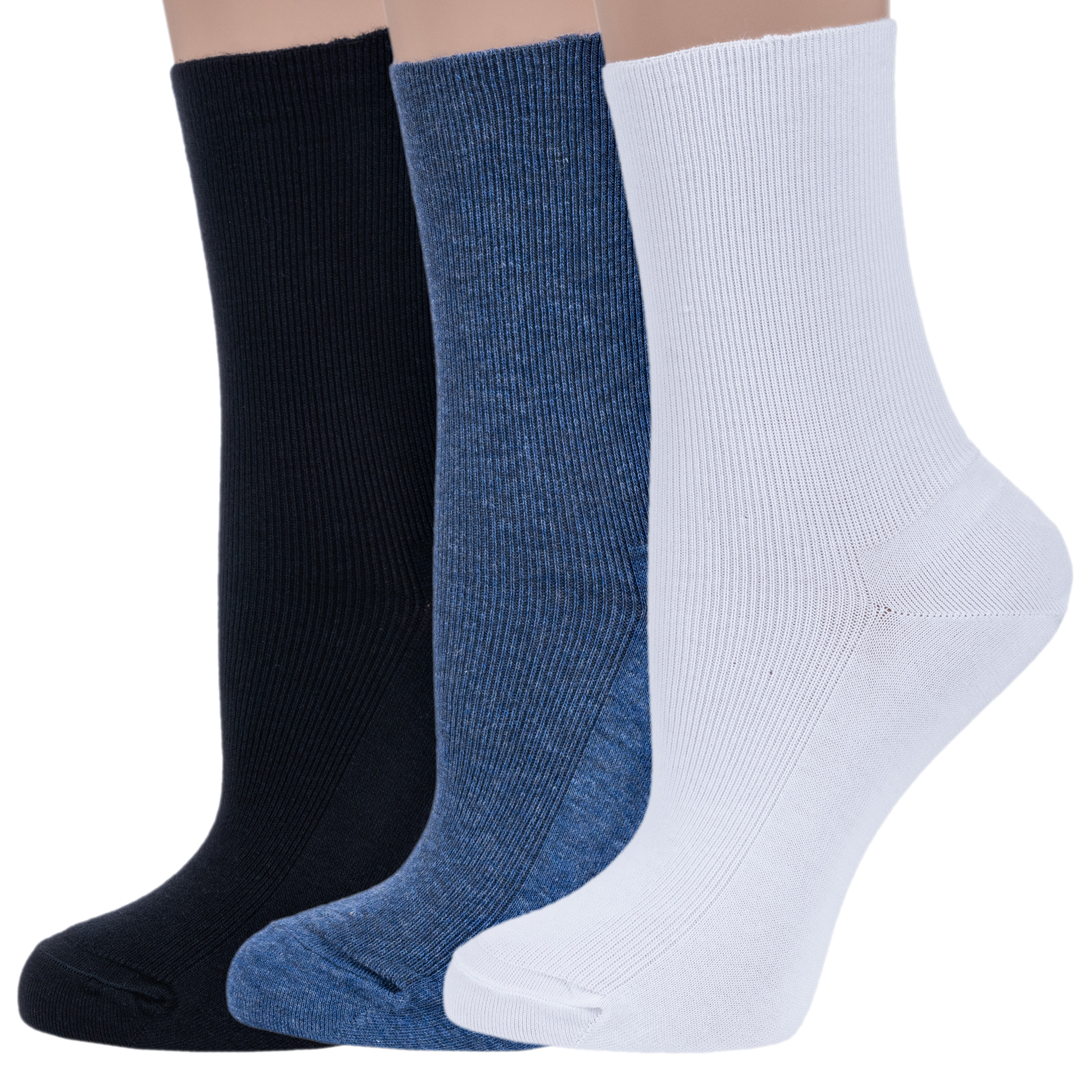 Комплект носков женских Dr Feet 3-15DF6 разноцветных 25