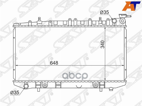 

Радиатор Nissan Primera/Avenir Sr18/20 90-95 Sat арт. NS0002-10