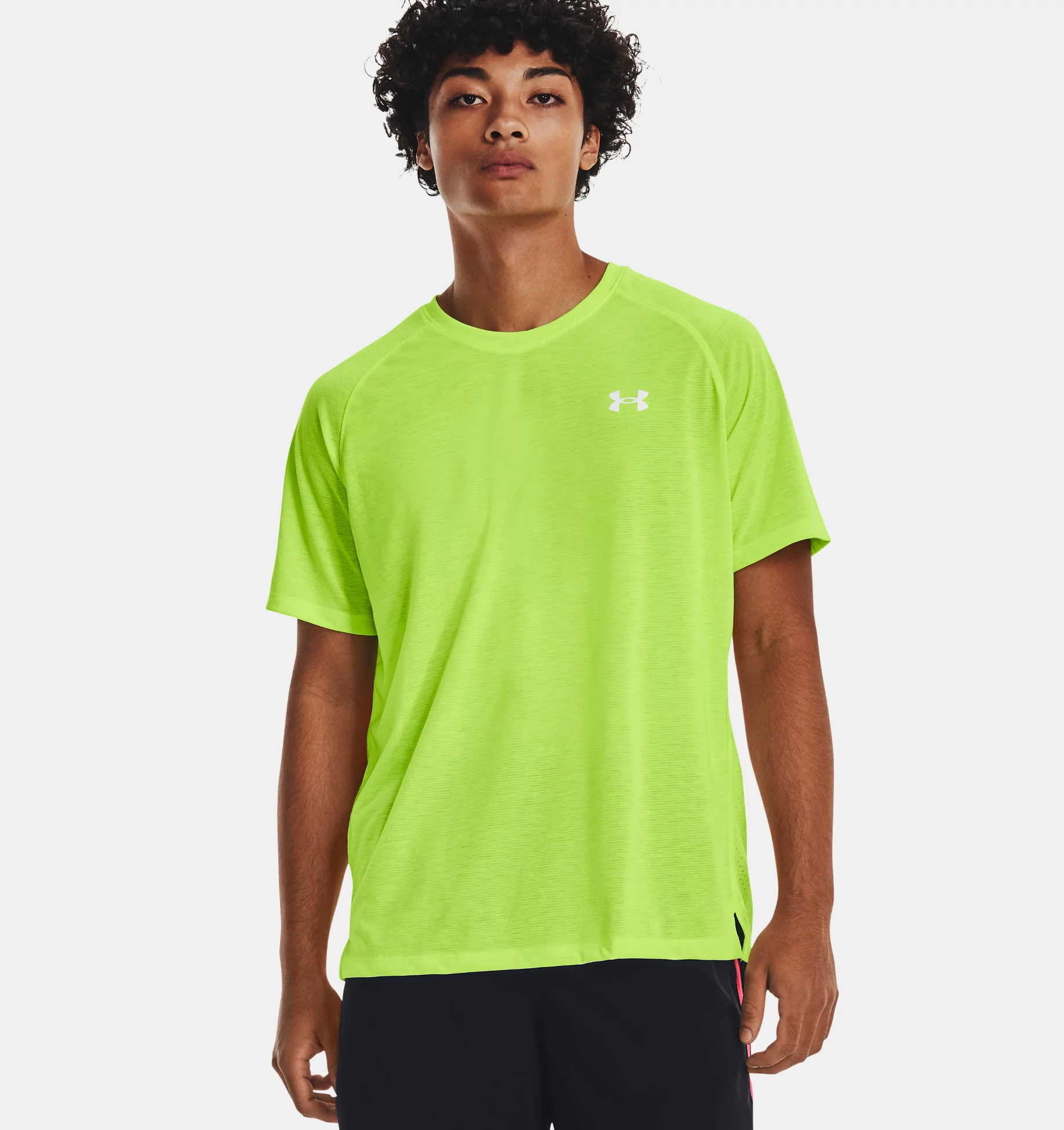 

Футболка мужская Under Armour Streaker SS лайм XL, Зеленый, Streaker SS
