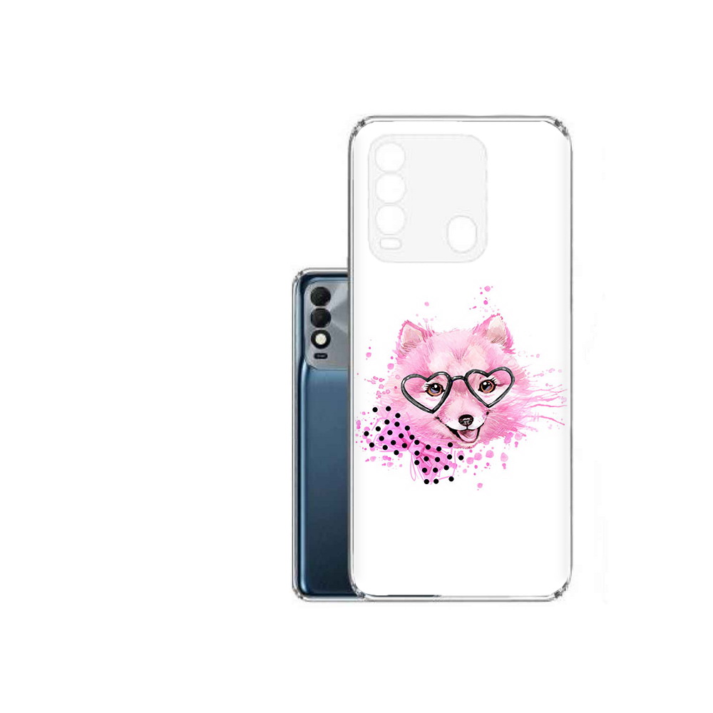 

Чехол MyPads Tocco для Tecno Spark 8 розовый волченок, Прозрачный, Tocco