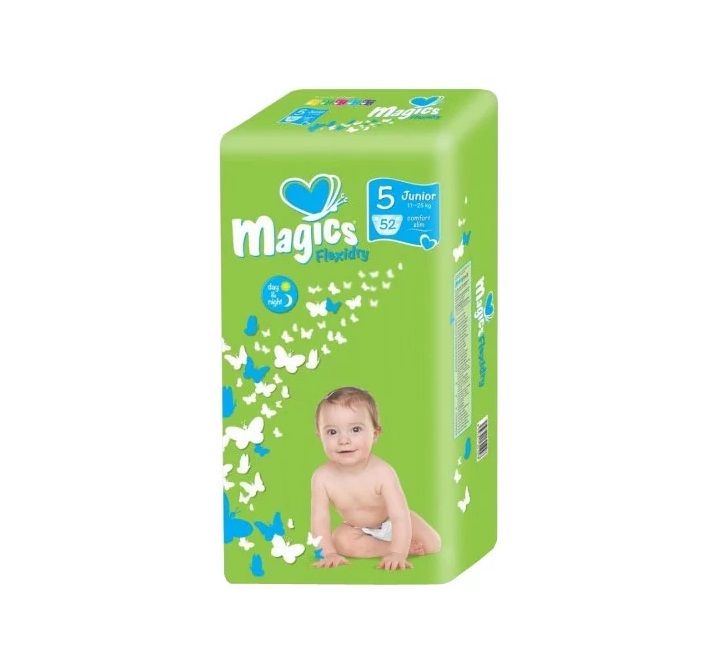 фото Подгузники детские magics flexidry junior 5 (11-25 кг) 52 шт