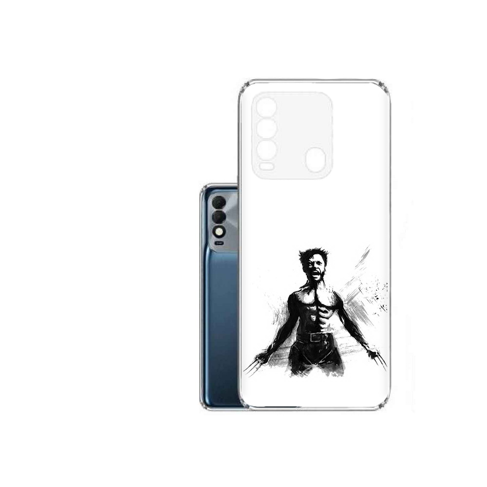 

Чехол MyPads Tocco для Tecno Spark 8 росомаха, Прозрачный, Tocco