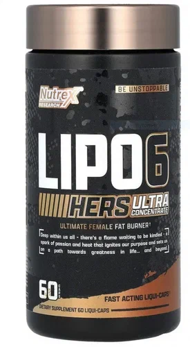 Жиросжигатель для женщин Nutrex Lipo-6 Black Hers Ultra Concentrate 60 капсул