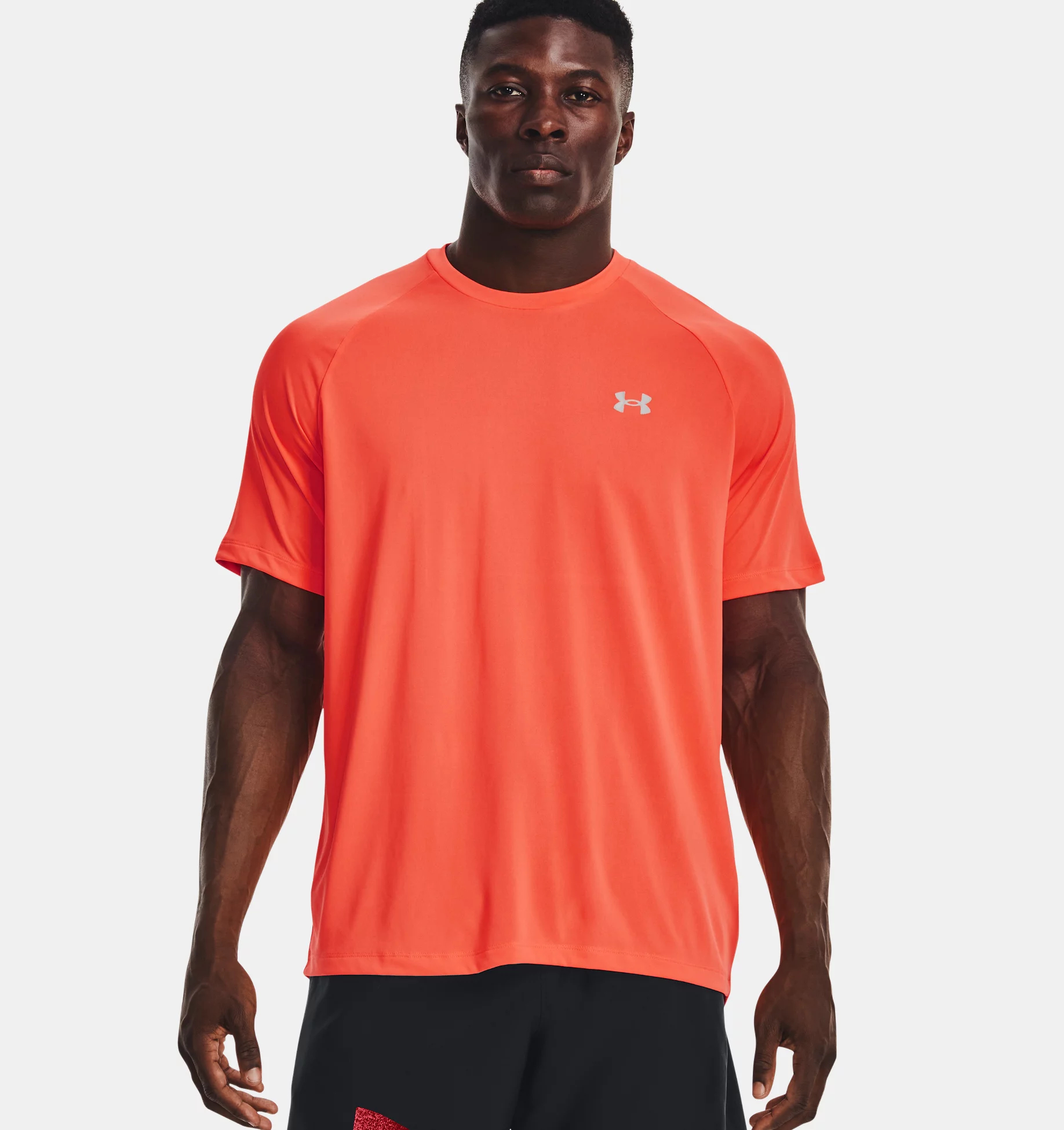 Футболка мужская Under Armour UA Tech Reflective, SS, оранжевый, M