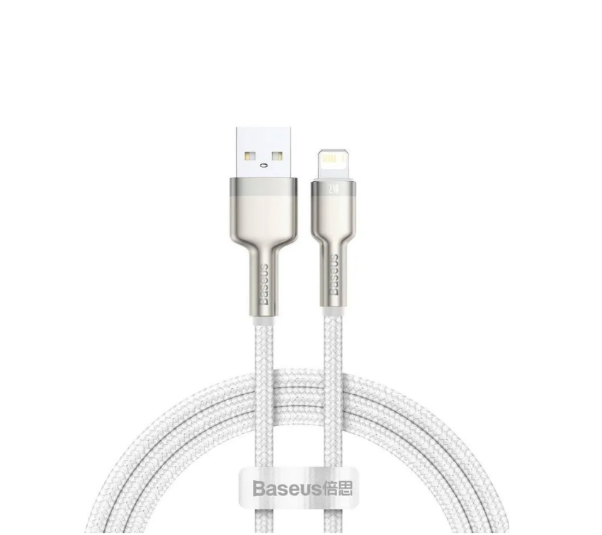 

Кабель lightning - usb Baseus CALJK-A02 1 м белый, CALJK-A02