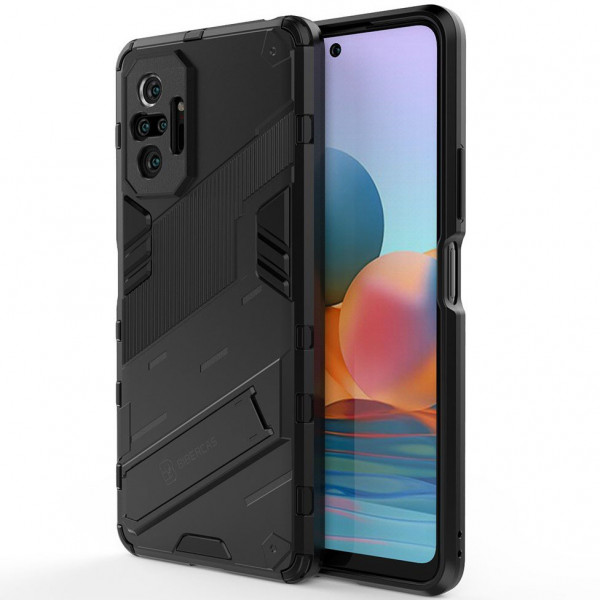 

Противоударный чехол Megatron для Xiaomi Redmi Note 10 Pro (Max) с защитой камеры, черный, Megatron
