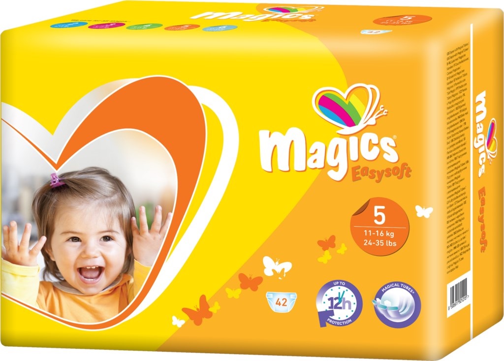 Подгузники детские Magics Easysoft Junior 5 (11-25 кг) 42 шт