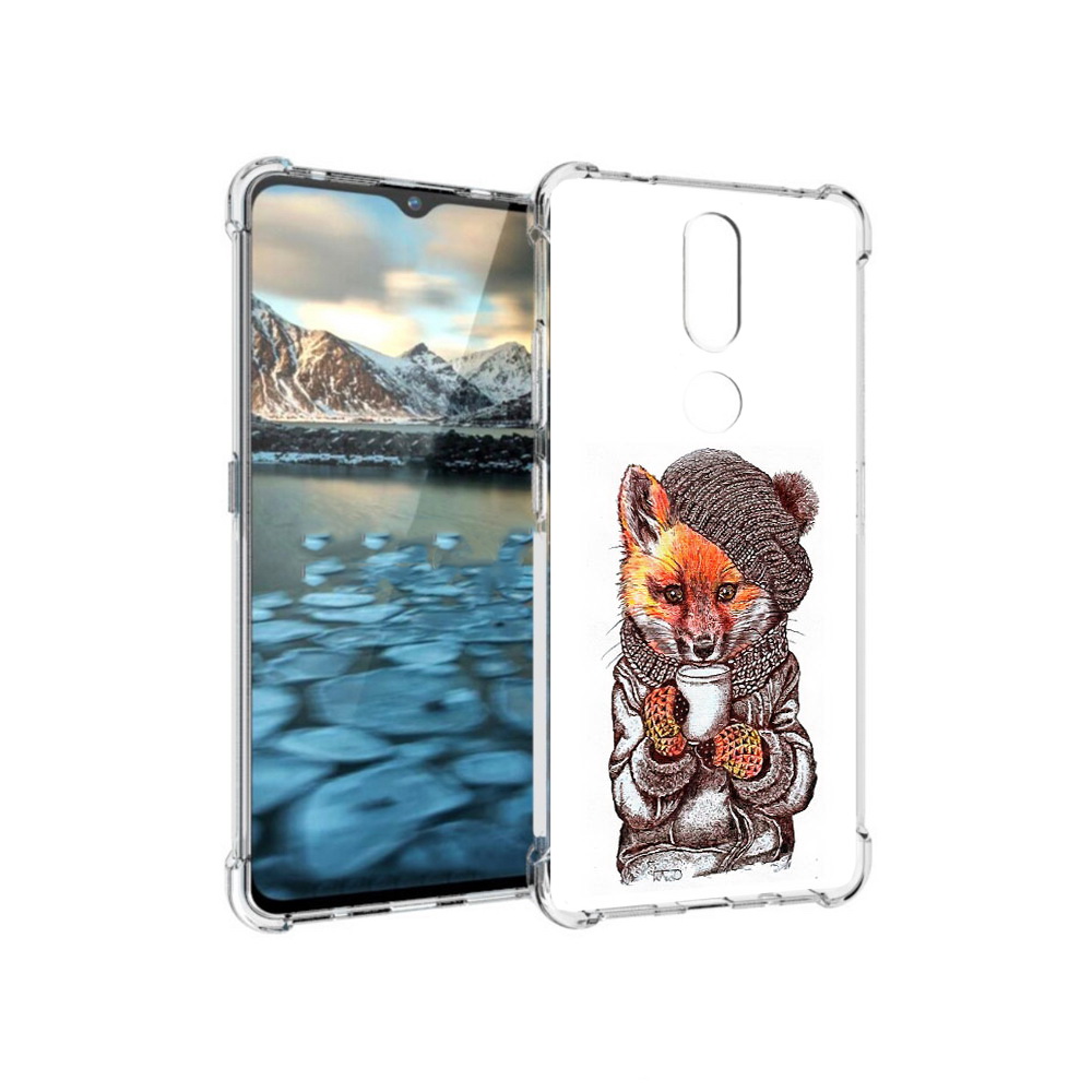 

Чехол MyPads Tocco для Nokia 2.4 лиса в шапке (PT227049.107.437), Tocco