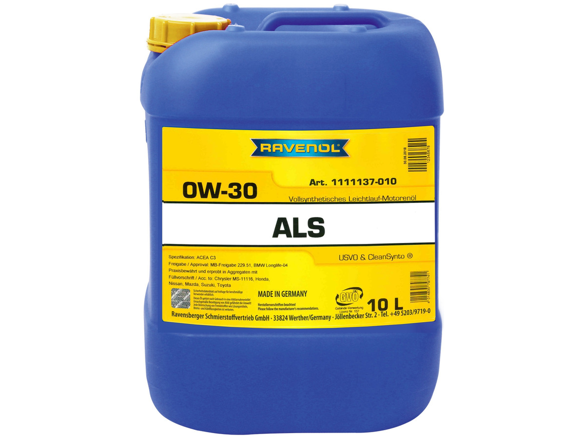 

Моторное масло RAVENOL Arctic Low SAPS ALS SAE 0W-30 (10л)