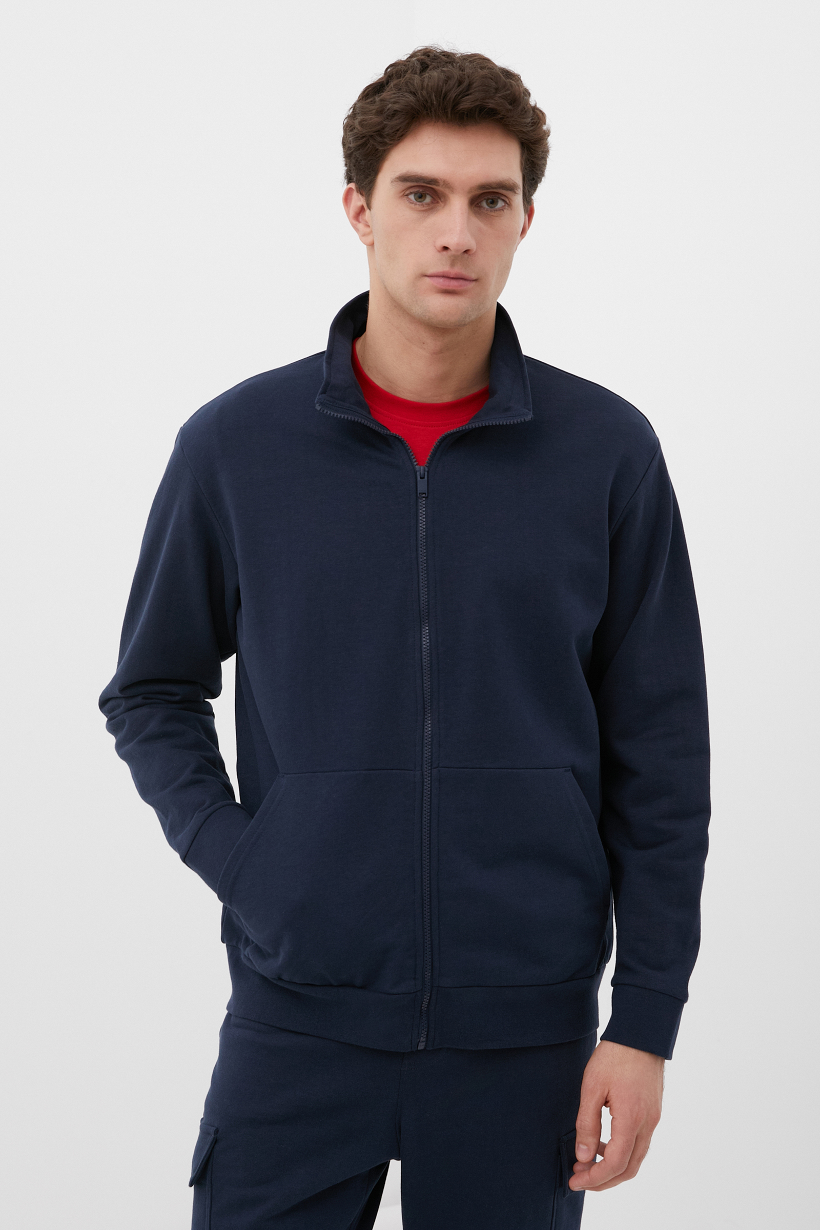 

Олимпийка мужская Finn Flare FBC23015 синяя 3XL, FBC23015