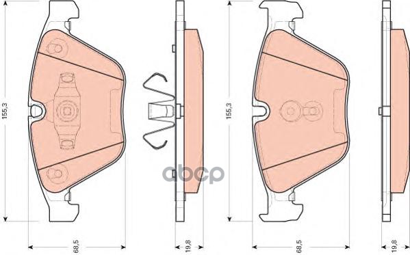 

Колодки дисковые п. bmw e90/e91/e92/e93 06> Gdb1729 =857 10