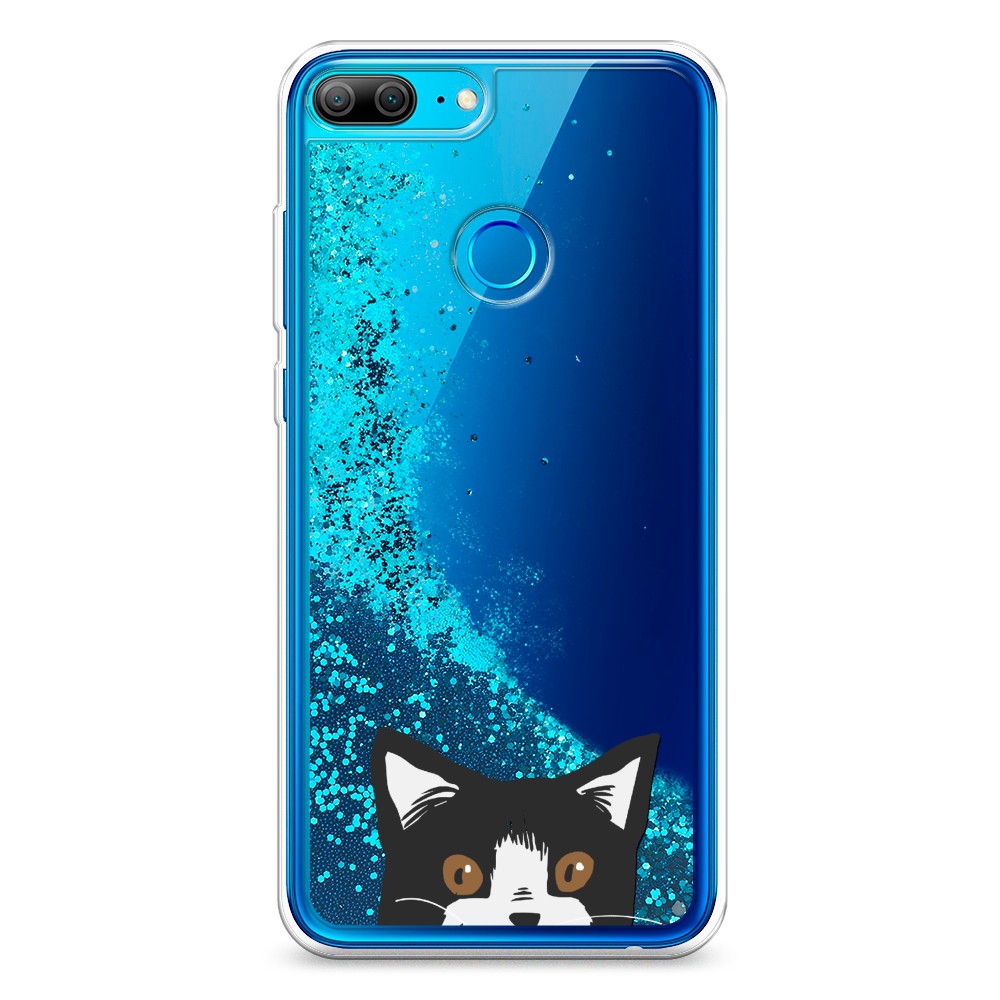 

Чехол Awog на Honor 9 Lite "Подглядывающий кот", Разноцветный, 64293-1