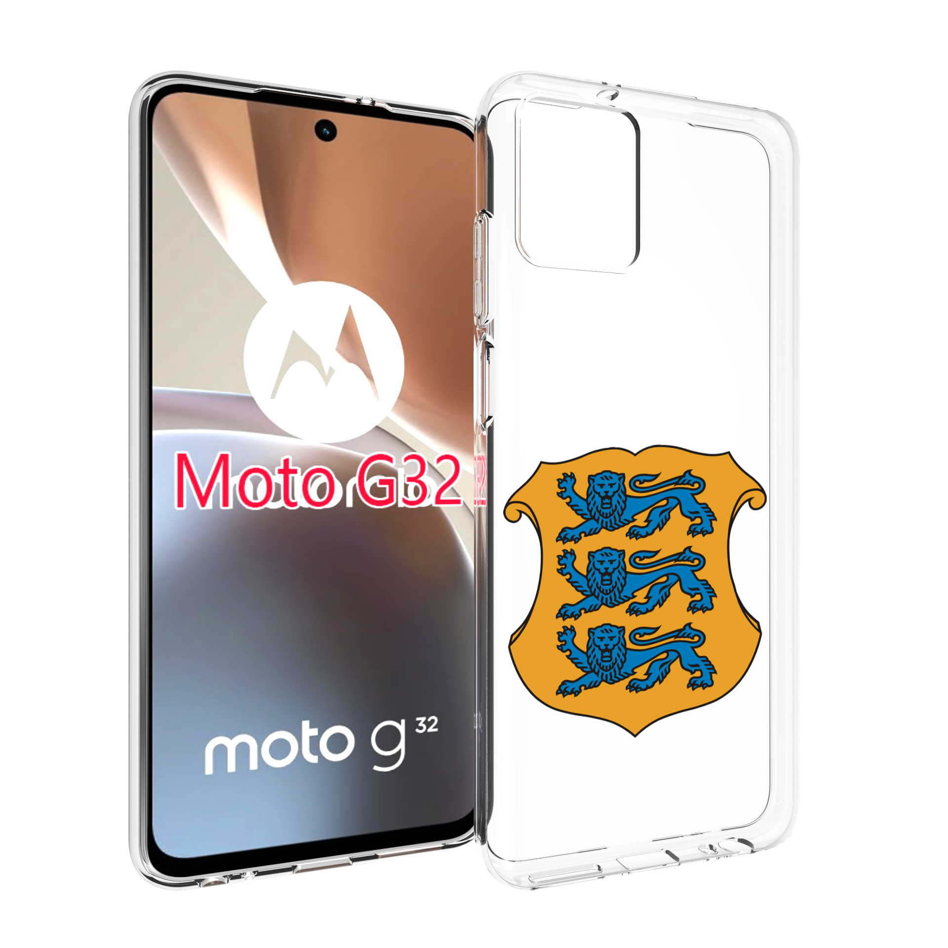 

Чехол MyPads герб-эстонии для Motorola Moto G32, Прозрачный, Tocco