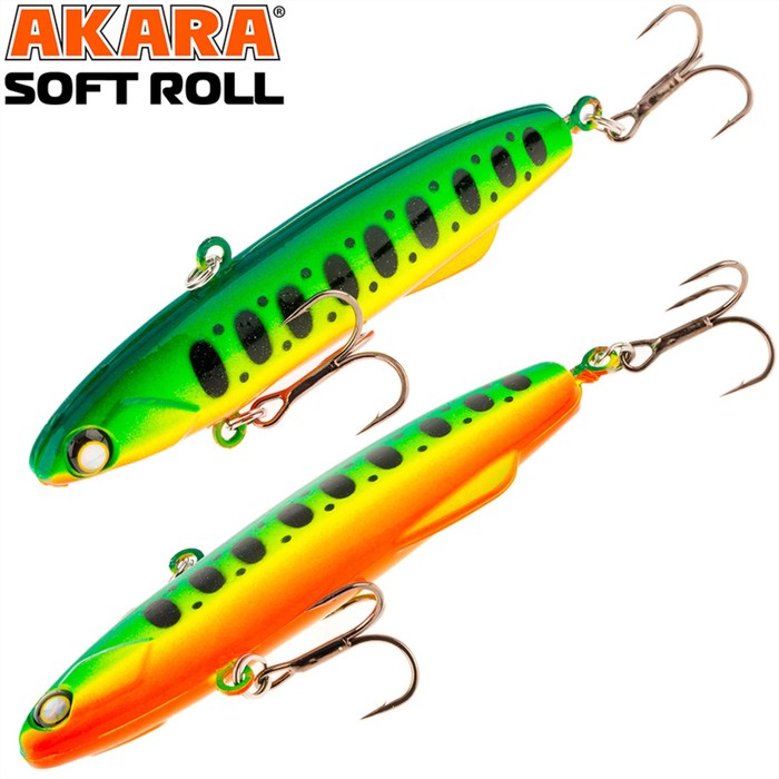 

Воблер Akara раттлин Soft Roll 80 мм, цвет A140, 28 гр., Зеленый