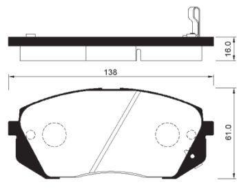 

Тормозные колодки Sangsin brake для Kia Carens 3 06- Sportage 08-/Hyundai Tucson 08 SP1196