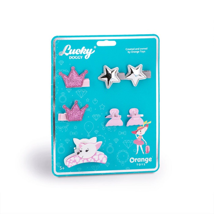 

Набор аксессуаров для волос Чихуахуа Orange Toys, Розовый;серебристый, LDA5009