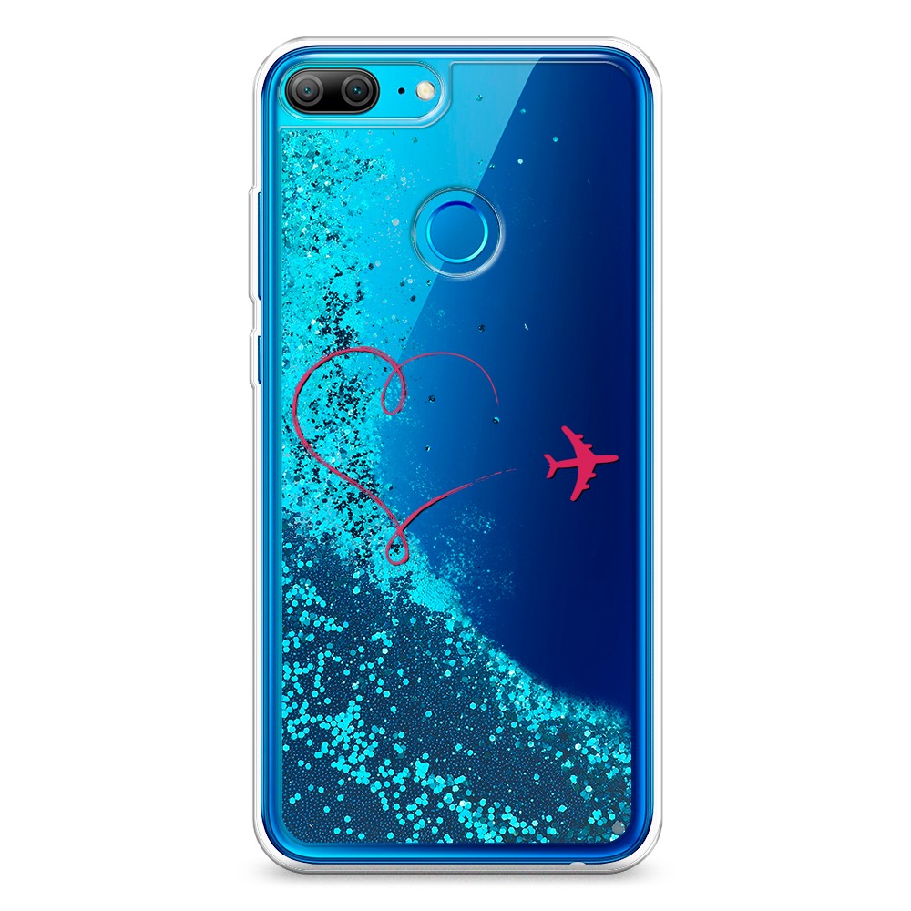 

Чехол Awog на Honor 9 Lite "Сердце и самолет", Разноцветный, 64293-1