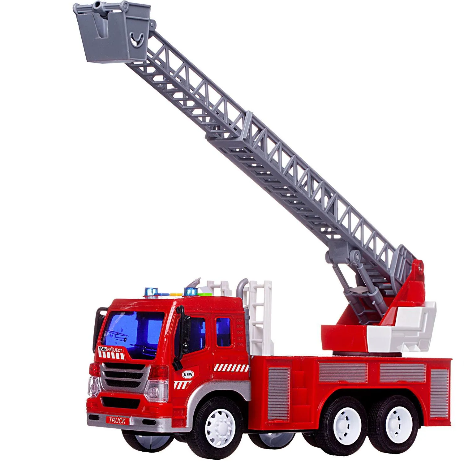 

Игрушечный транспорт ABtoys Пожарная с серой лестницей, Красный, C-00495