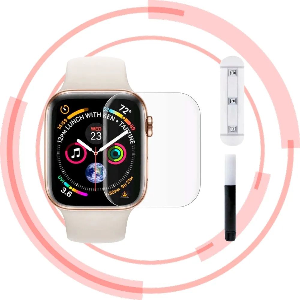 

Защитное стекло BIG с ультрафиолетом для Apple Watch 38 мм/UV, Прозрачный, 38 мм
