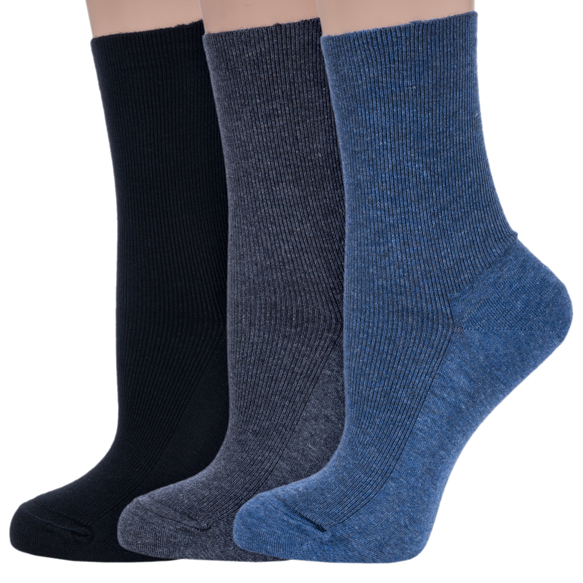 Комплект носков женских Dr Feet 3-15DF6 разноцветных 25