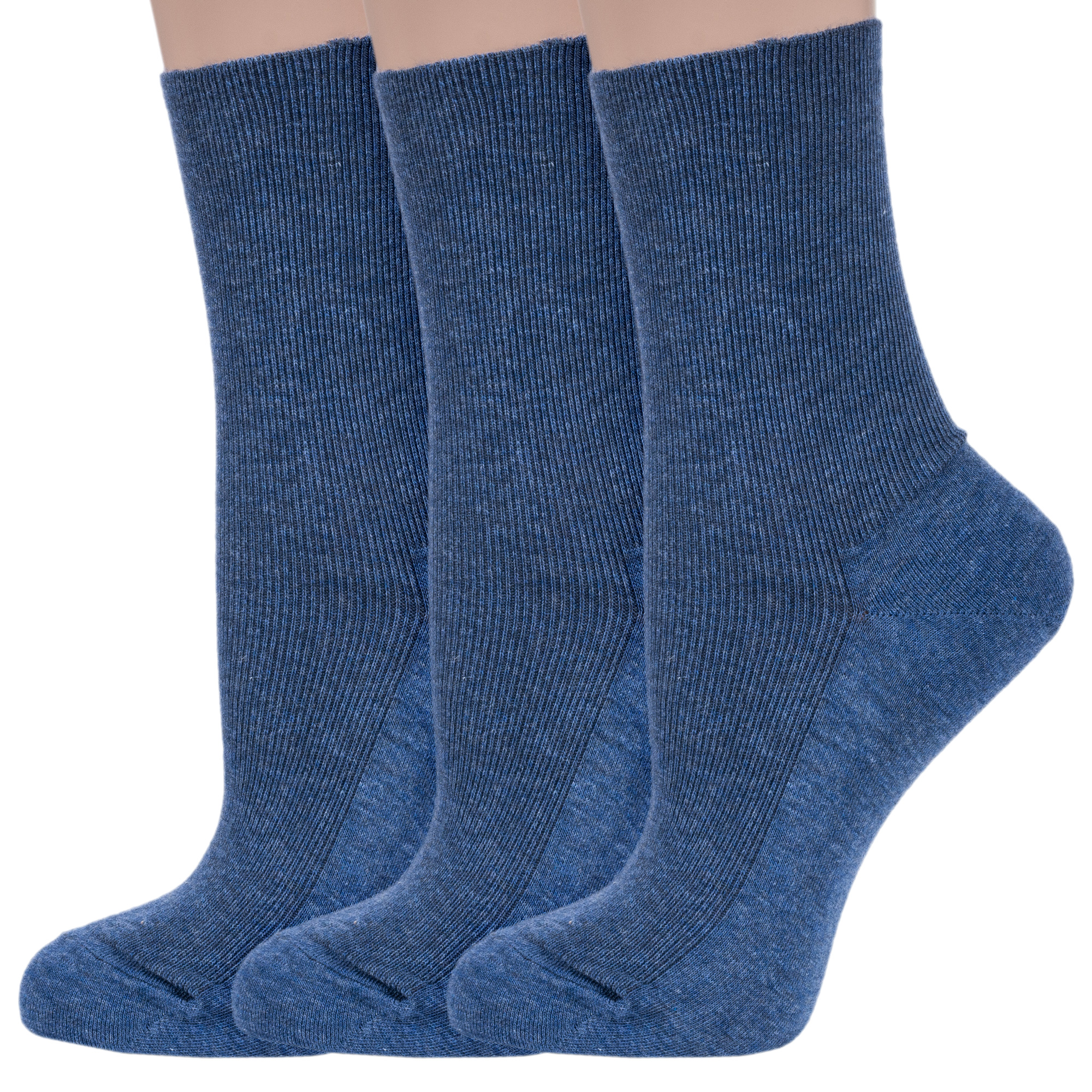 

Комплект носков женских Dr Feet 3-15DF6 синих 25, 3-15DF6