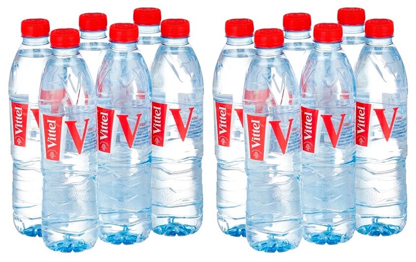 

Минеральная вода Vittel негазированная, ПЭТ, 12 шт. по 0.5 л