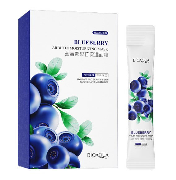 

Маска Blueberry Arbutin Moisturizing Mask с экстрактом черники 20 х 4 мл