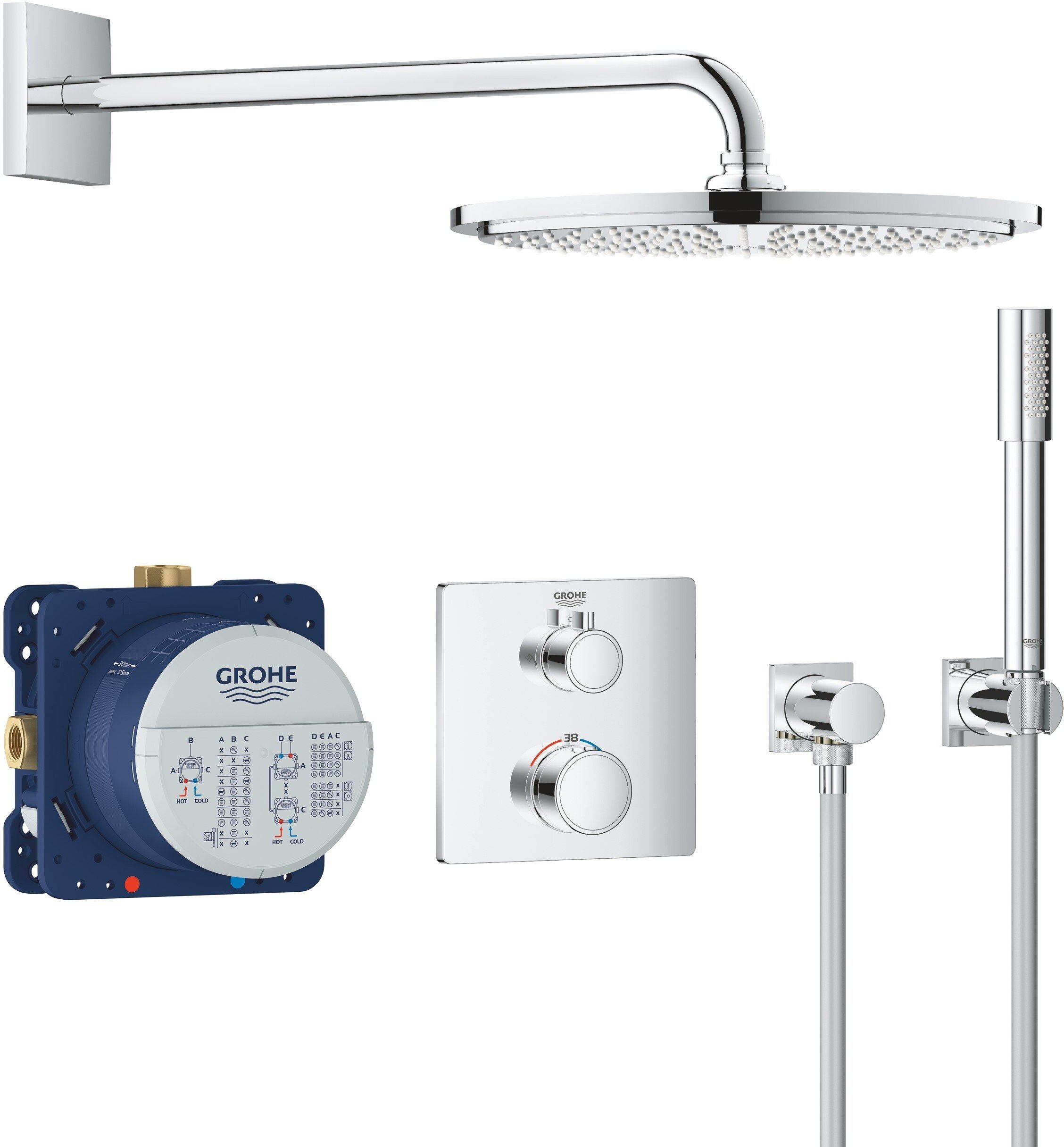 фото Душевой гарнитур grohe grohtherm 34730000