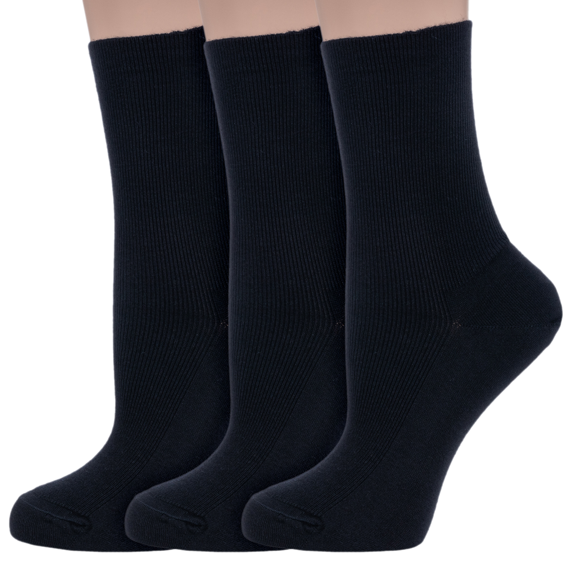 

Комплект носков женских Dr Feet 3-15DF6 черных 23, Черный, 3-15DF6