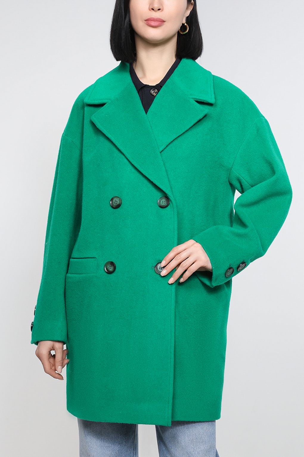 

Пальто женское Belucci BL23016159-004 зеленое XS, Зеленый, BL23016159-004